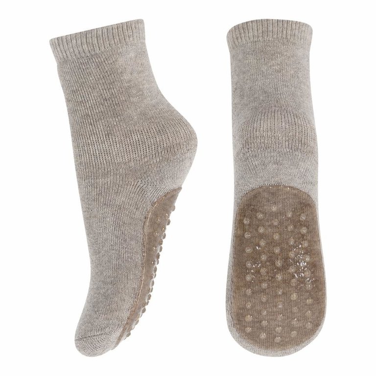 MP Denmark 7953 cotton socks with anti-slip // 489 light brown