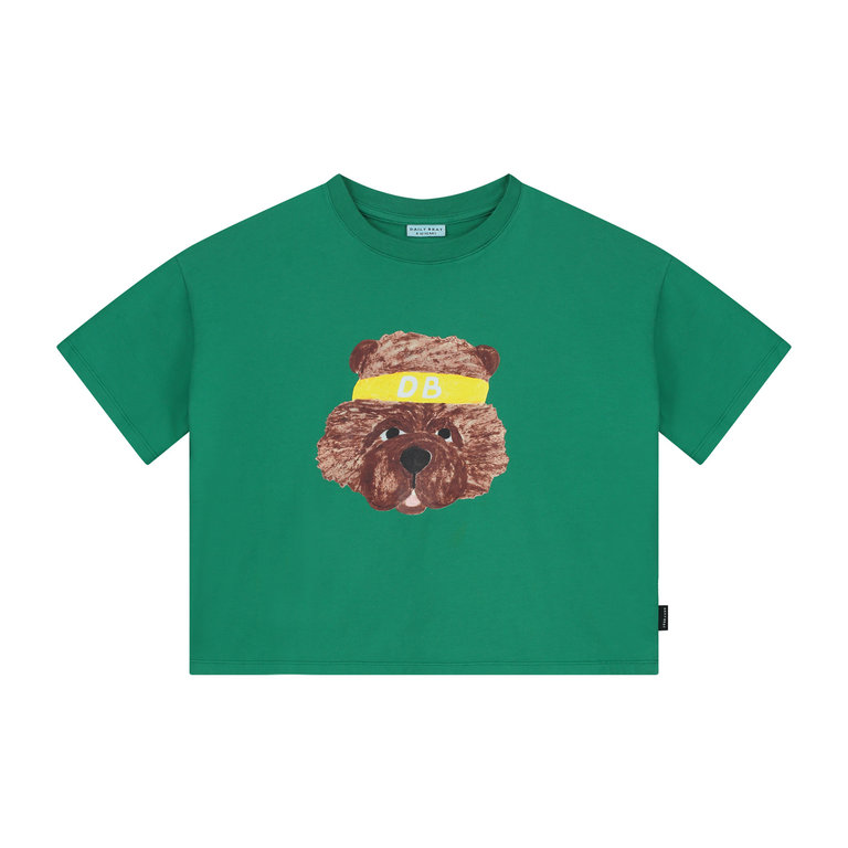 Daily Brat fuzzy wuzzy t-shirt // summer green