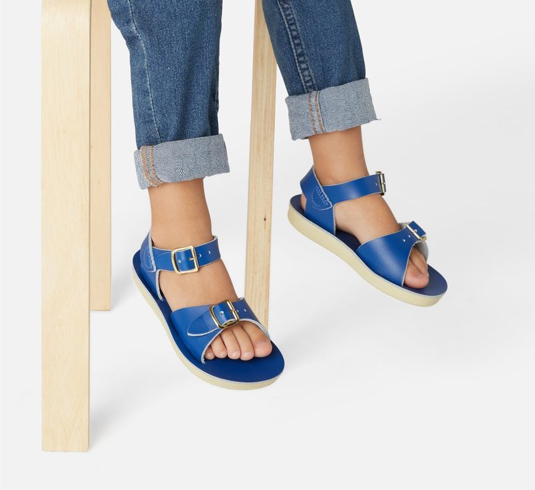 Salt Water Sandals surfer // child cobalt