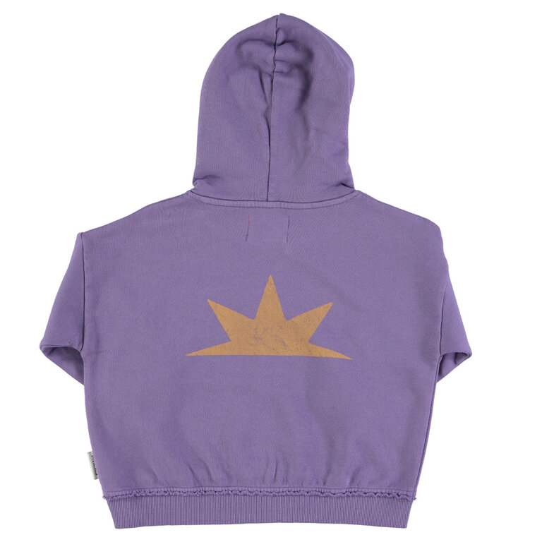 Piupiuchick hoodie // purple 'pirata' print