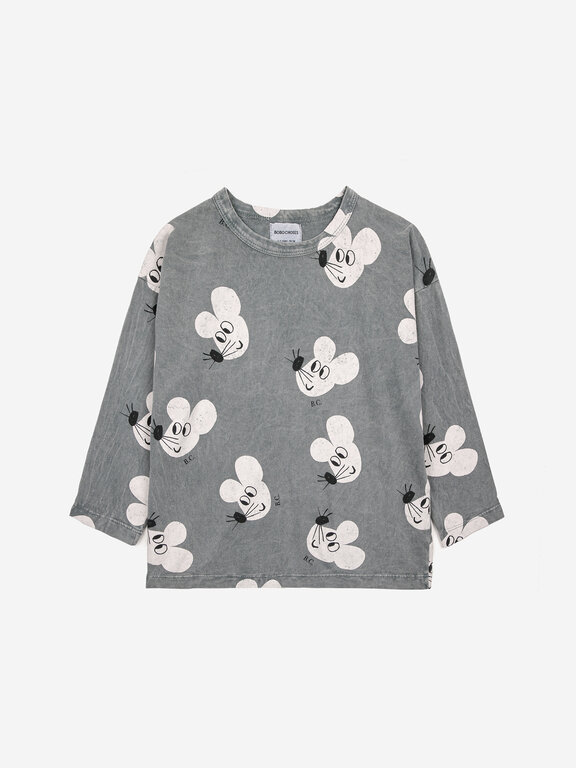 Bobo Choses mouse all over long sleeve t-shirt // kids