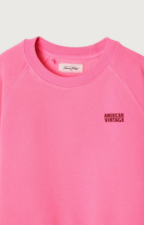 American Vintage izubird sweater // rose fluo