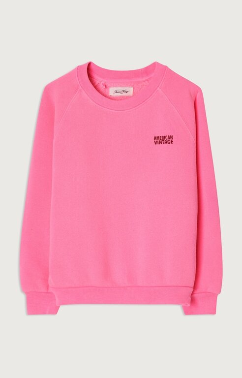American Vintage izubird sweater // rose fluo