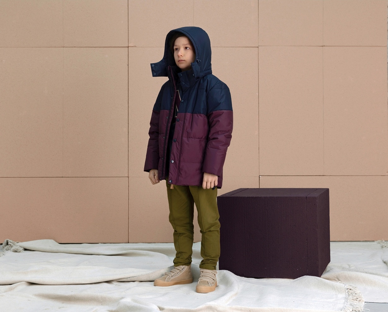 puffer jacket // bordeaux - Petozzi