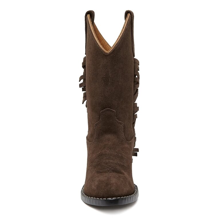 Bootstock boots // ruffle brown