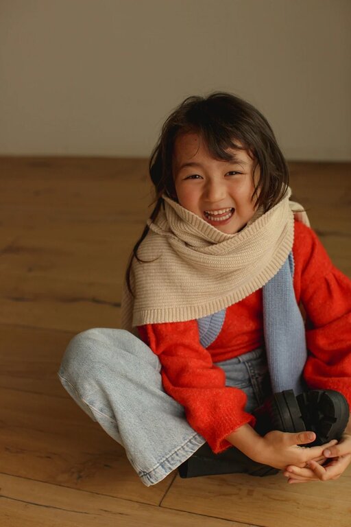 hvid scarf gustav // cream