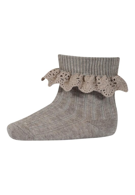 MP Denmark 59045 lea sock lace // 489 light brown melange