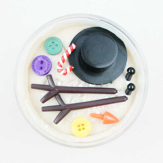 invitation to imagine surprise pot // build a snowman