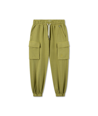 cargo sweatpants // golden green