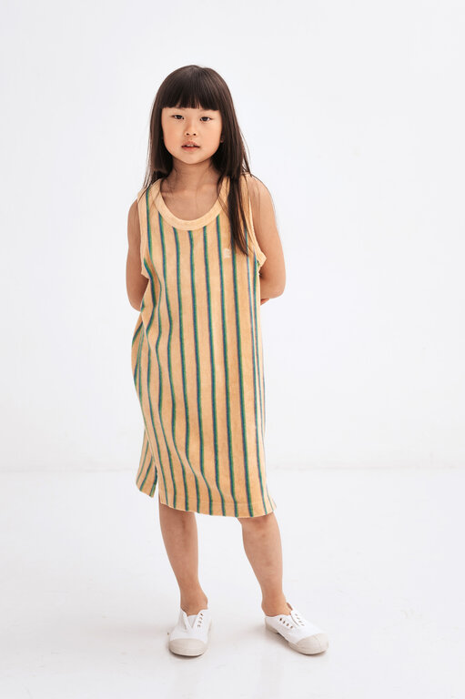 Repose Ams singlet dress // multi pop stripe