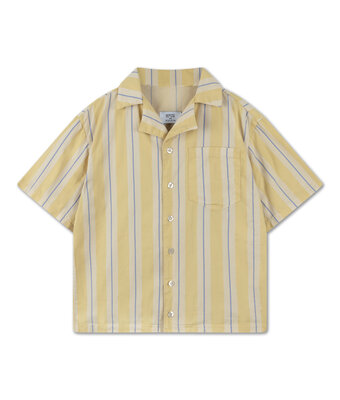 boxy shirt // sand gold stripe