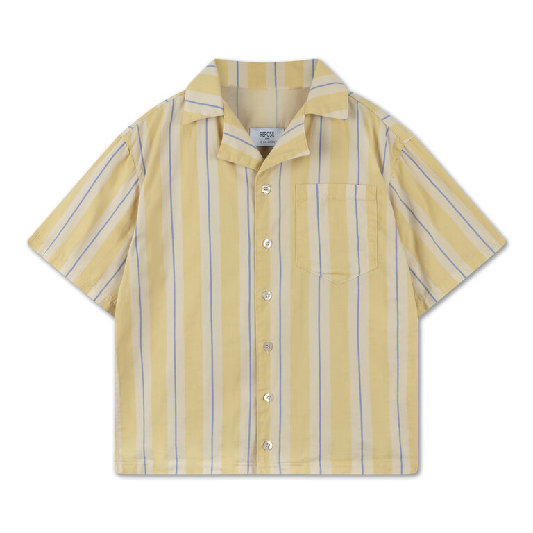 Repose Ams boxy shirt // sand gold stripe