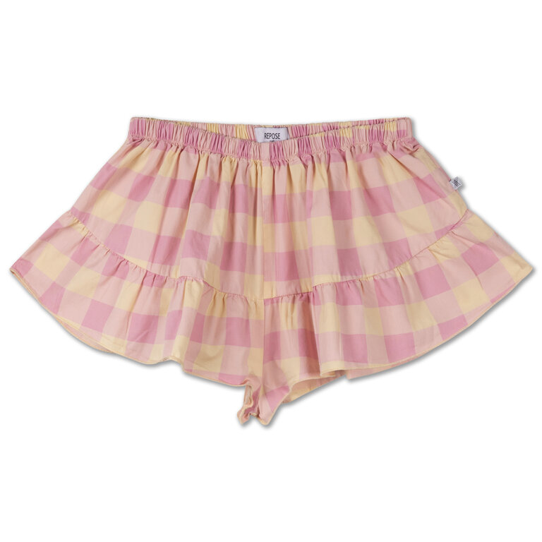 Repose Ams skirt short // sand pink BB check