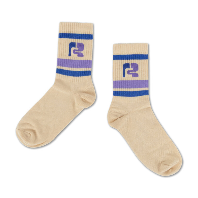 Repose Ams sporty socks // logo R sand