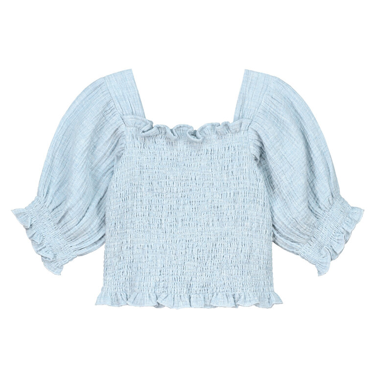 Charlie Petite gwen top // blue melange