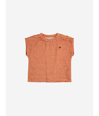 orange stripes terry t-shirt // baby