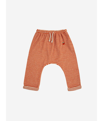 orange stripes terry harem pants // baby