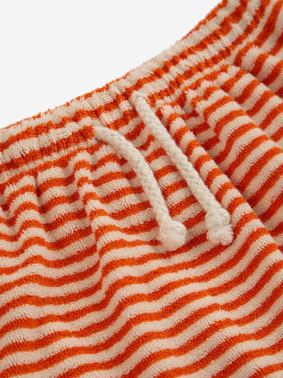 Bobo Choses orange stripes terry harem pants // baby
