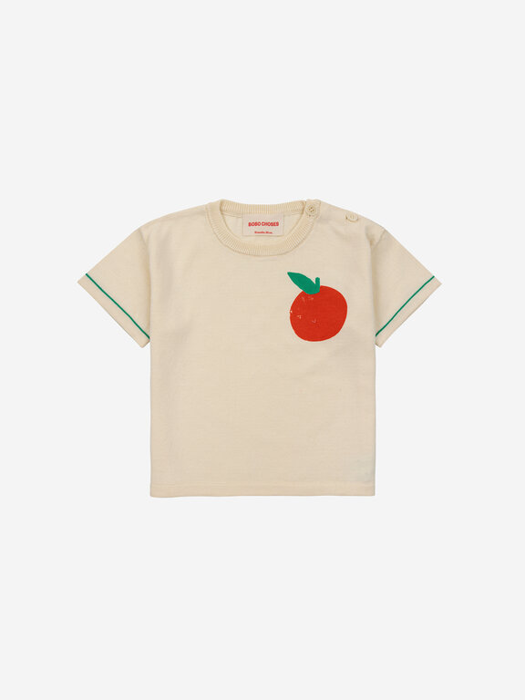 Bobo Choses tomato knitted t-shirt // baby