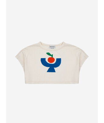 tomato plate cropped t-shirt // kids