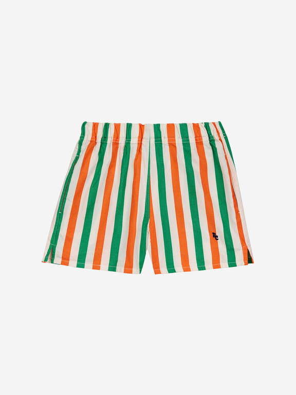 Bobo Choses vertical stripes woven shorts // kids