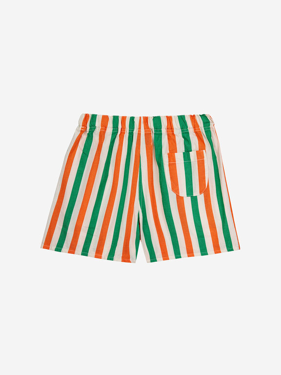 Bobo Choses vertical stripes woven shorts // kids