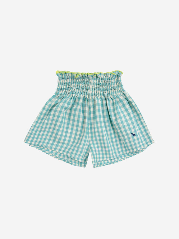 Bobo Choses vichy woven shorts // kids