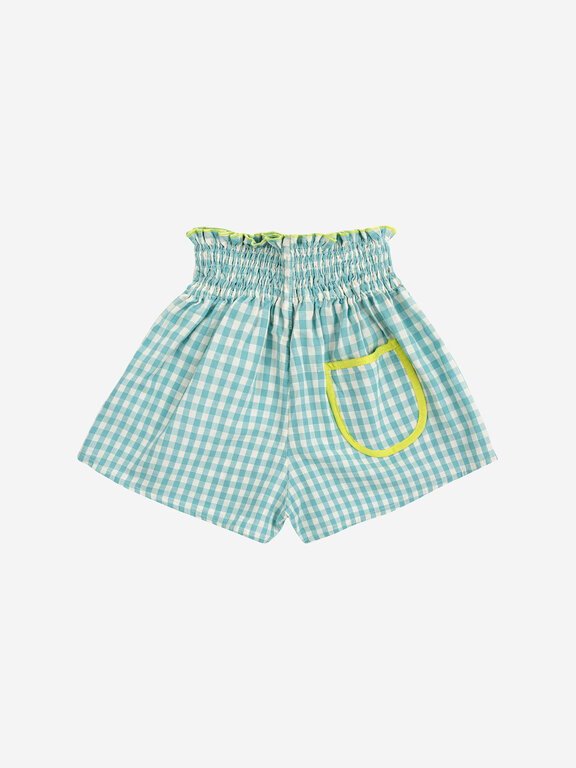 Bobo Choses vichy woven shorts // kids