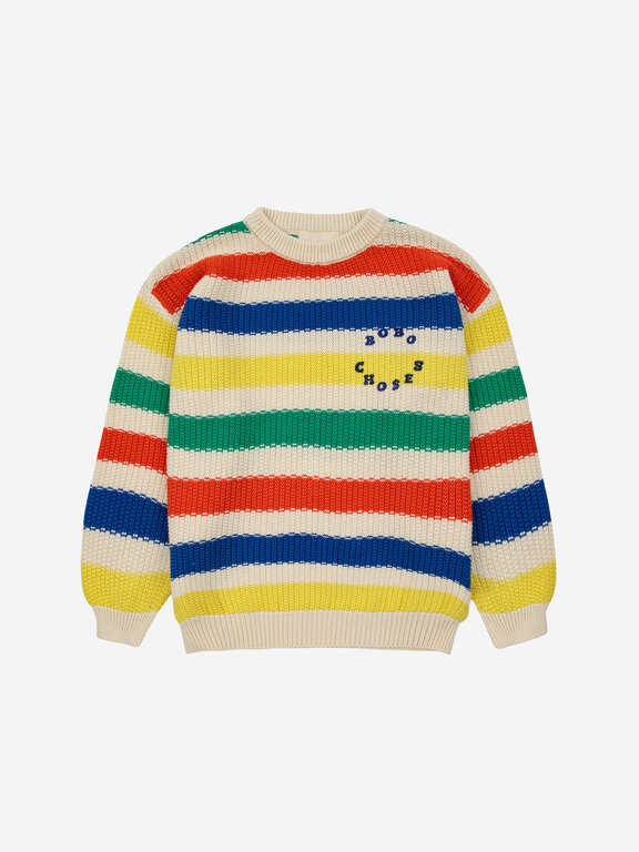 Bobo Choses Bobo Choses multicolor stripes jumper // kids