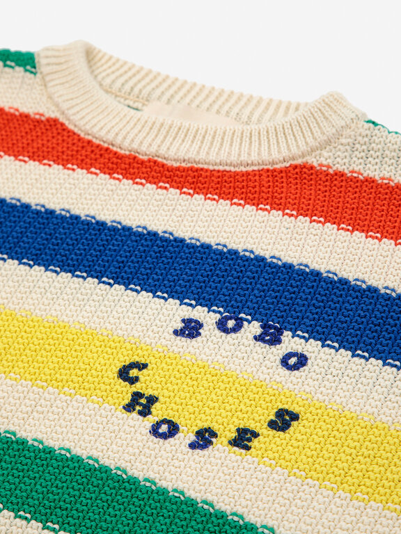 Bobo Choses Bobo Choses multicolor stripes jumper // kids