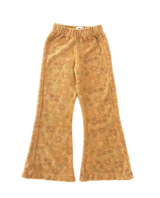 Longlivethequeen flared pants // yellow flower