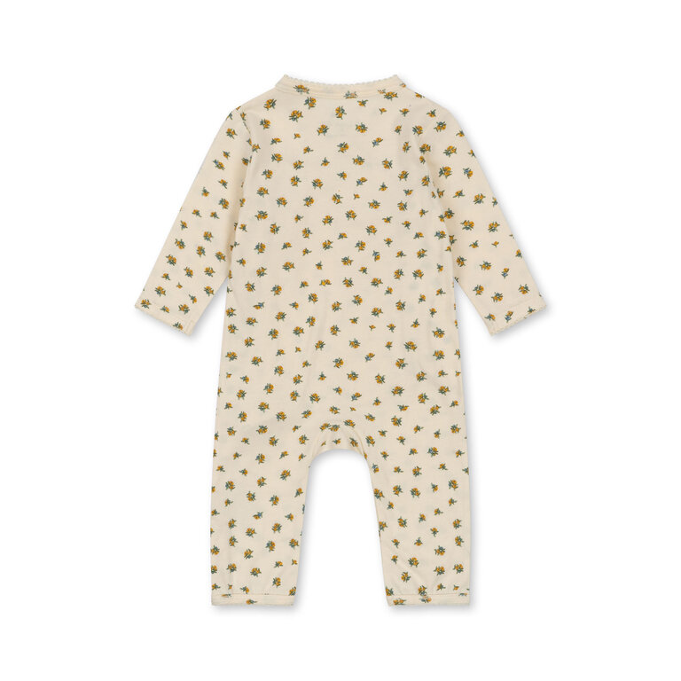 Konges Slojd basic newborn onesie // peonia limone