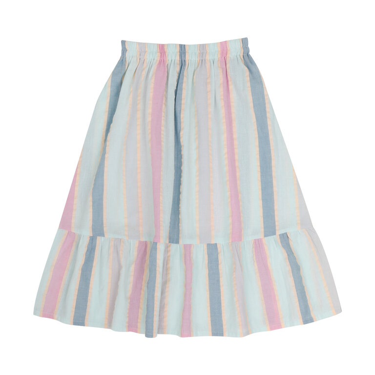 Jenest reef skirt // multicolor stripe mint