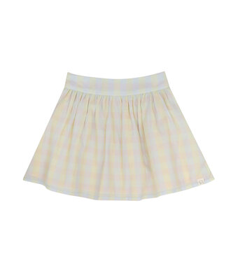 sara skirt // multicolor check yellow