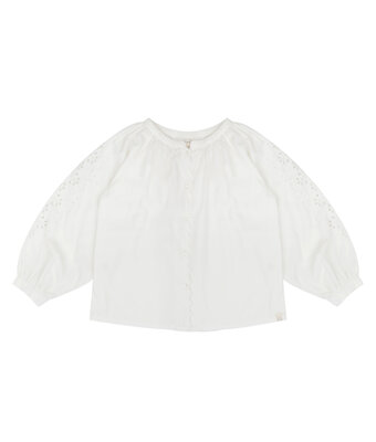 coco blouse // off white broderie