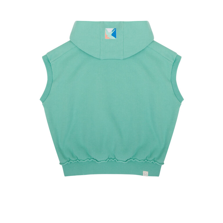 Jenest taka sleeveless hoody // watermelon green