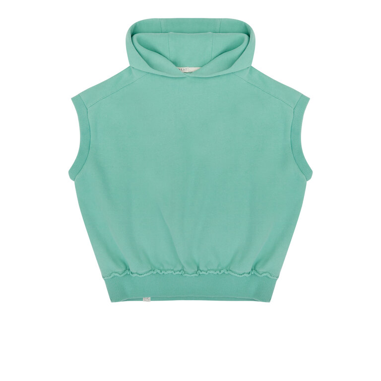 Jenest taka sleeveless hoody // watermelon green