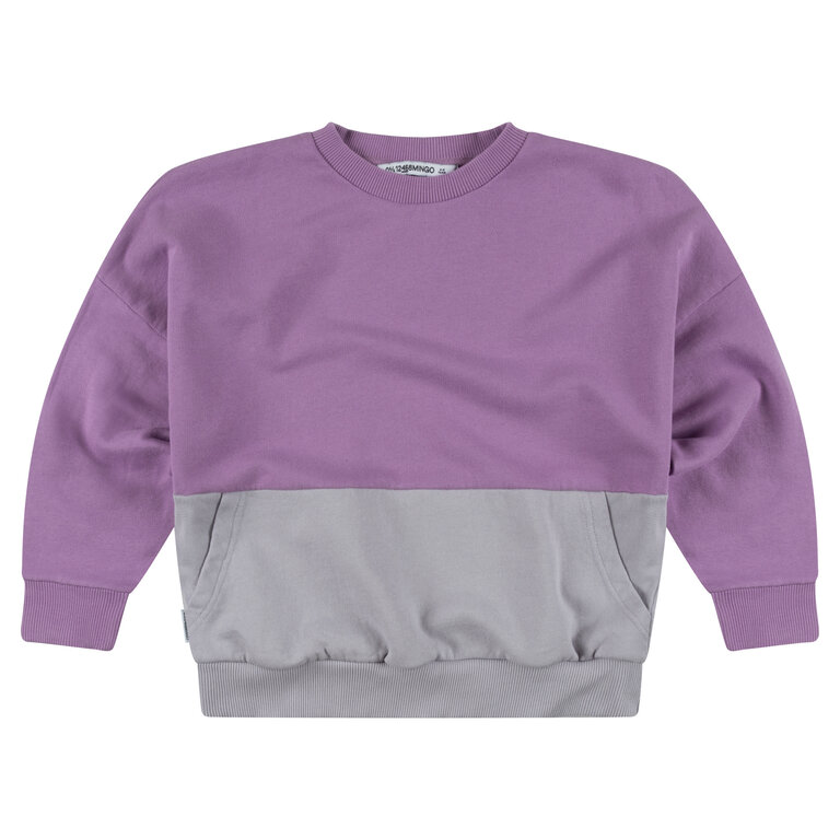 Mingo oversized pocket sweater // raindrops violet