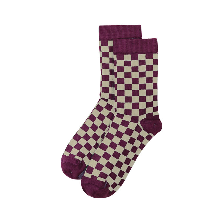 Mingo sock // block crushed violet