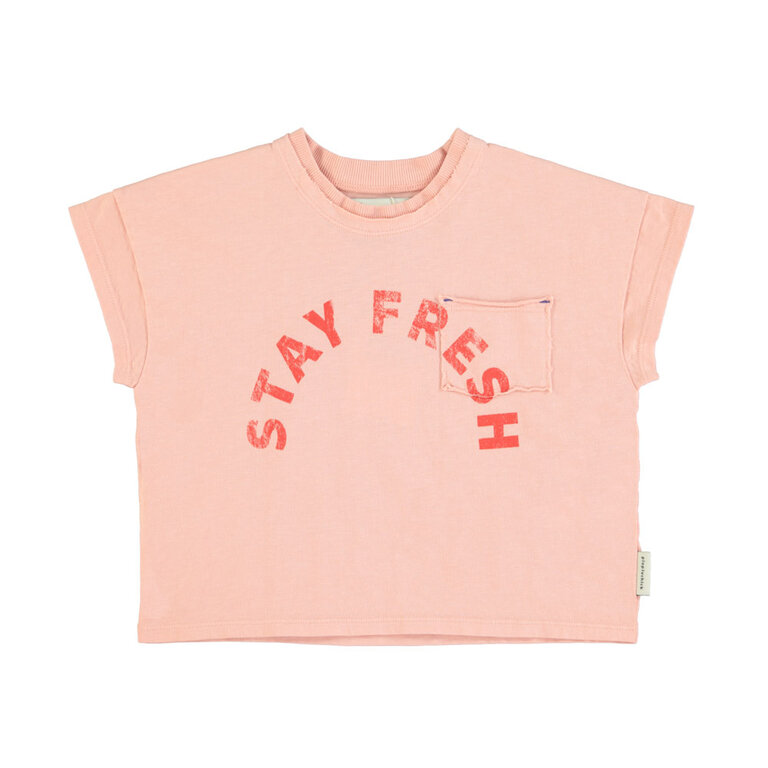 Piupiuchick tshirt // light pink "stay fresh" print