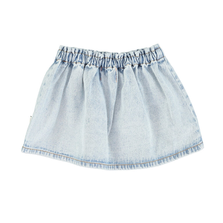 Piupiuchick short skirt // washed blue denim