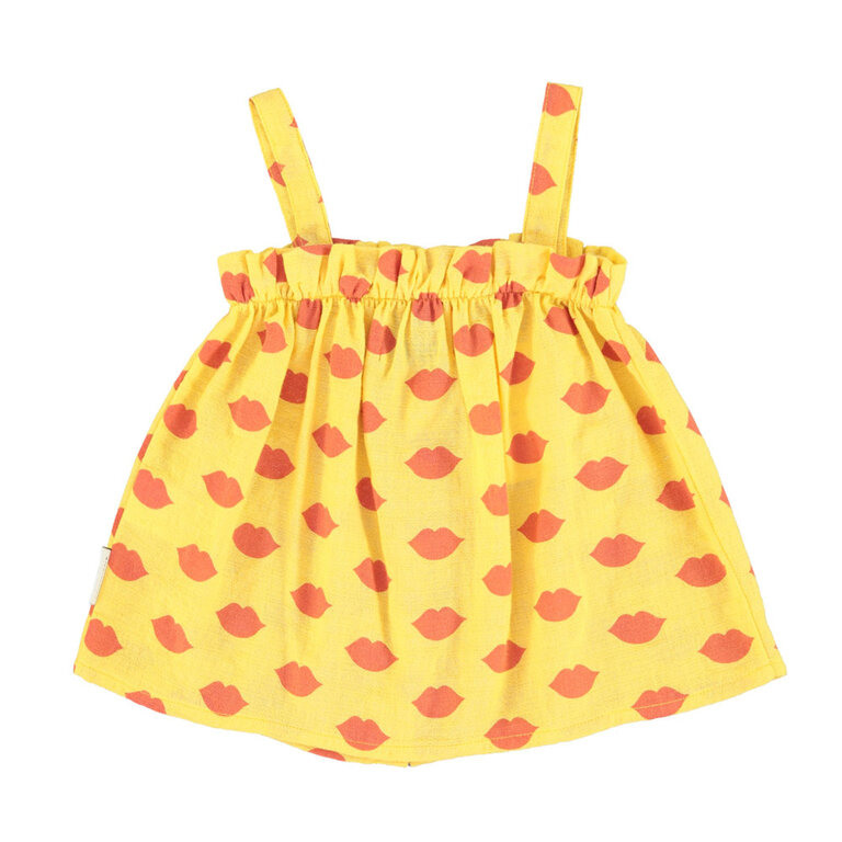 Piupiuchick top straps // yellow w red lips