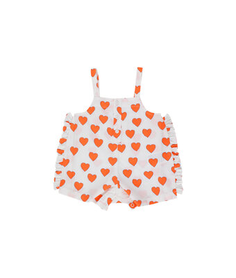 hearts baby dungaree // off-white