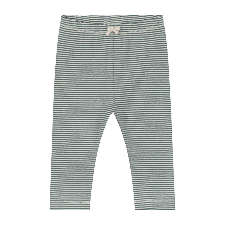 Gray Label baby leggings // blue grey/cream