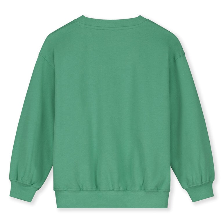 Gray Label dropped shoulder sweater // bright green