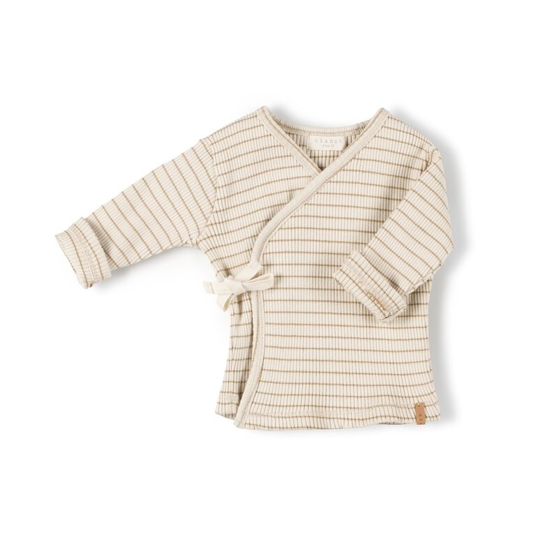 Nixnut rib vest // biscuit stripe