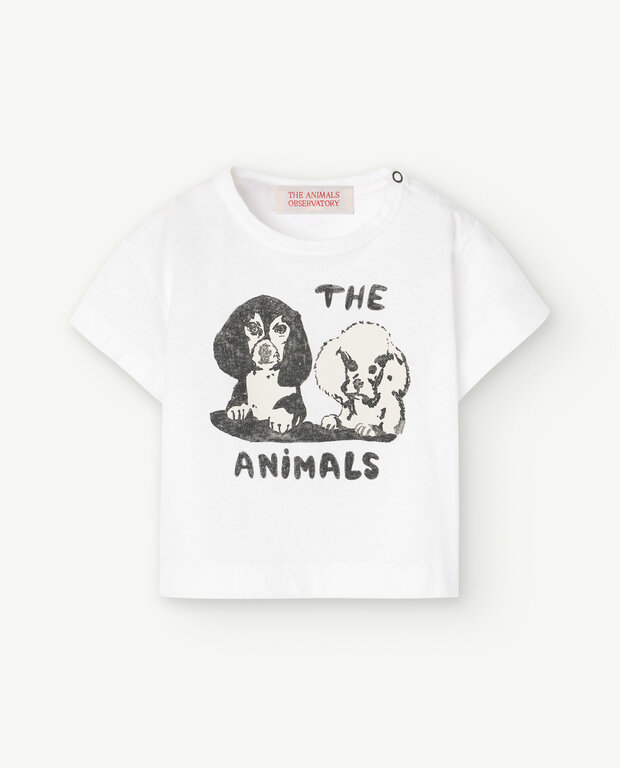 The Animals Observatory rooster baby t-shirt // white