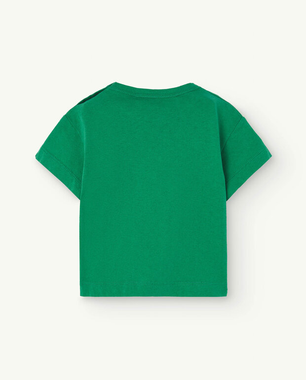 The Animals Observatory rooster baby t-shirt // green