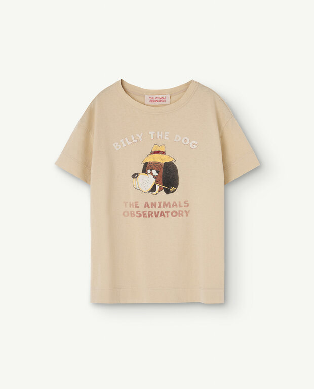 The Animals Observatory rooster kids t-shirt // beige