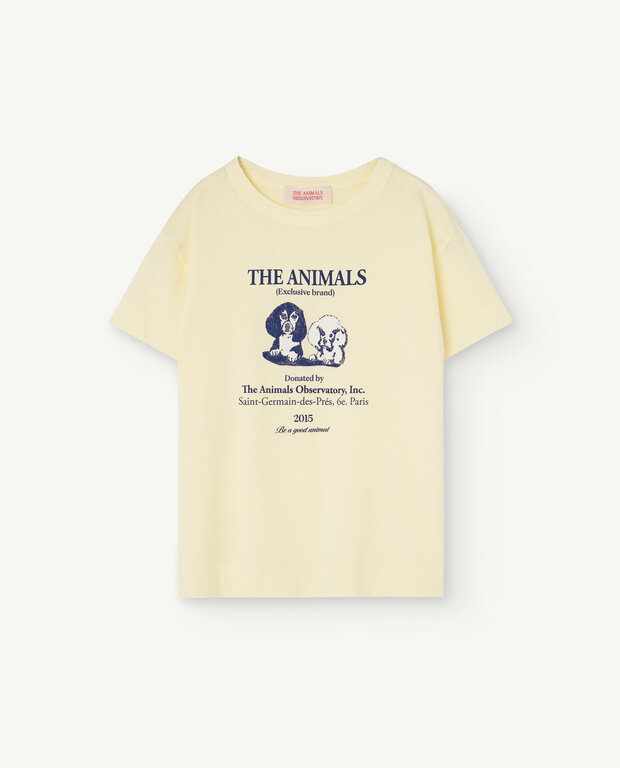 The Animals Observatory rooster kids t-shirt // soft yellow